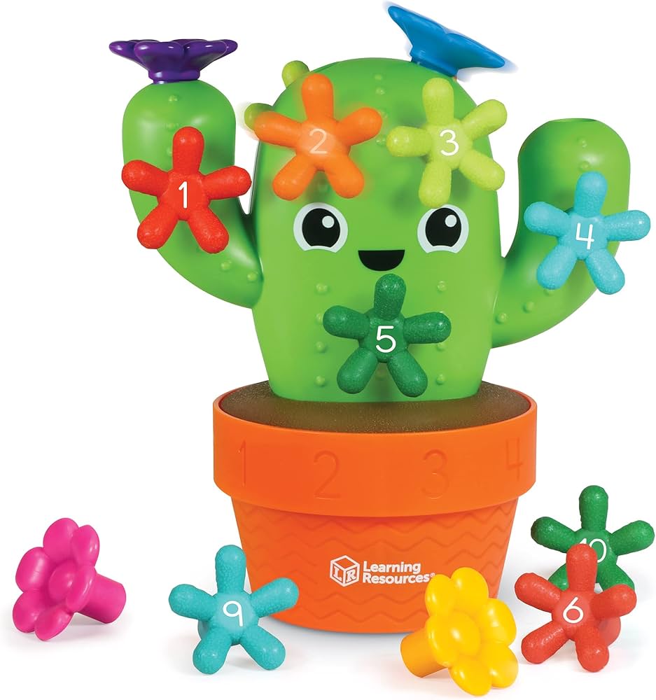 Learning Resources Carlos The Pop & Count Cactus,Toddler Learning Toys, Preschool Toys, Educational Toys for Kids, Cactus Toys for Kids, Age 18+ Months,16 Pieces