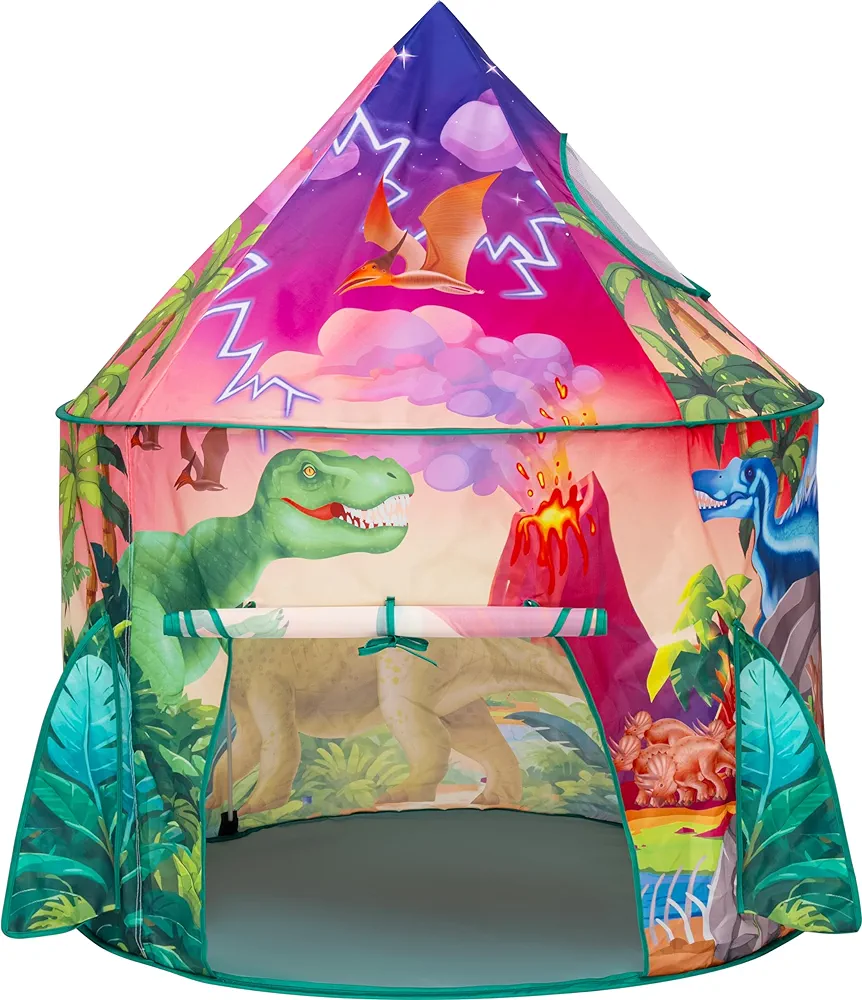 JOYIN Dinosaur Play Tent Pop up Play Tent Kids Indoor Outdoor Dino Playhouse Tent Set