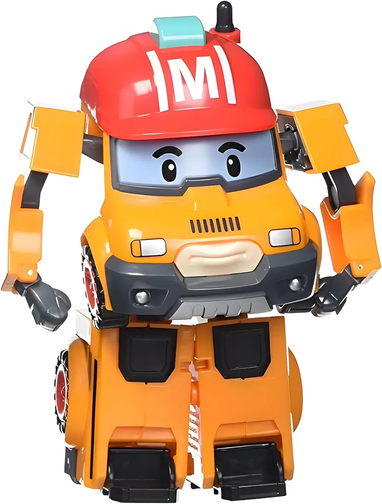 Robocar Poli Mark Transforming Robot, 4" Transformable Action Toy Figure Vehicles, Emergency Vehicle Playset, Holiday Birthday Exclusive Rescue Car Toys Gift for Boys Girls Age 1 2 3 4 5
