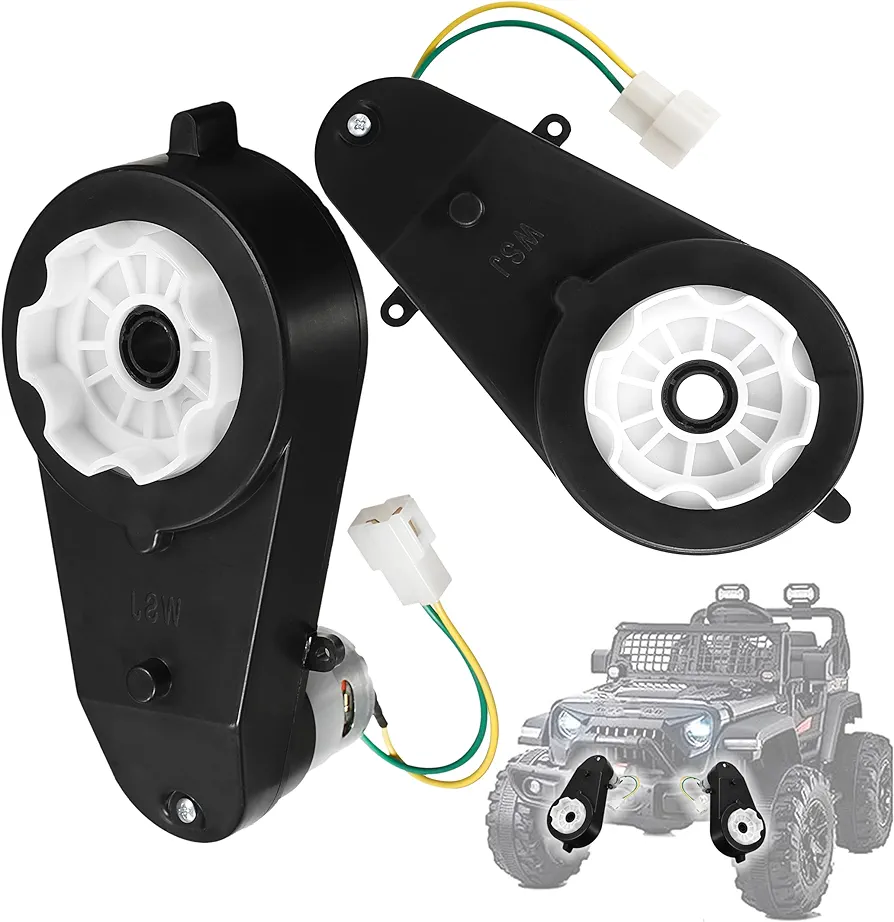 24V Kids Ride On Car Gearbox 24V 40000RPM Motor 2Pcs Electric Motor Gearbox Motorcycles High Speed RS555 Drive Engine Match Kids Ride On Toys Car Motors