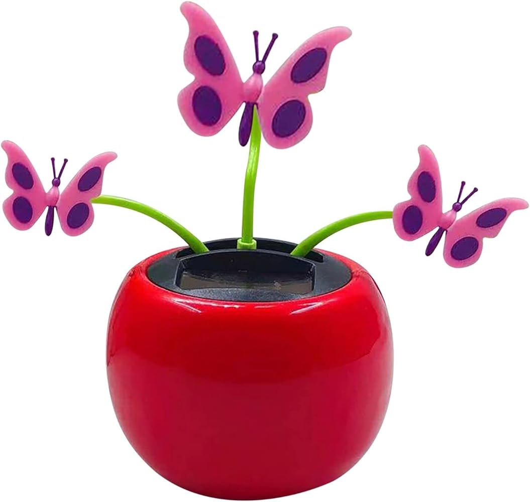 Fashion Solar Powered Dancing Flower Toy Office Desk Car Decor Funny Electric Toy for Kids Sunflower Beetle Car Accessories Nice