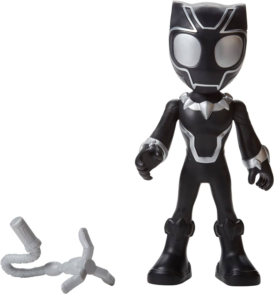 Spidey and his Amazing Friends Supersized Black Panther 9-inch Action Figure, Marvel Preschool Super Hero Toys, Ages 3 and Up